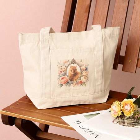 ペットの写真入りトートバッグ